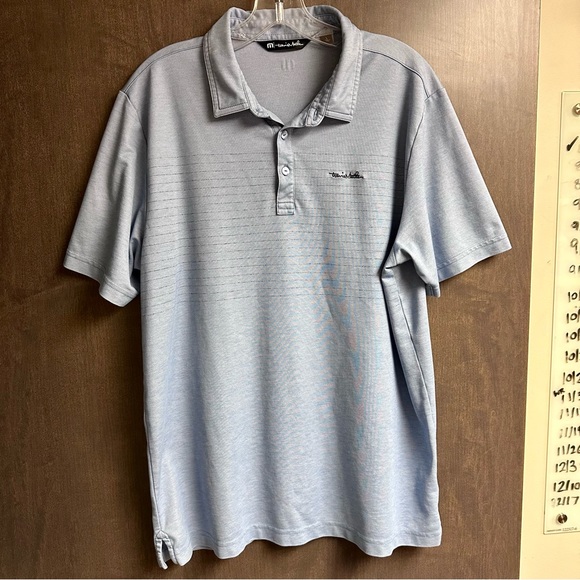 Blue Travis Mathew Golf Shirt Size Large - Picture 1 of 5